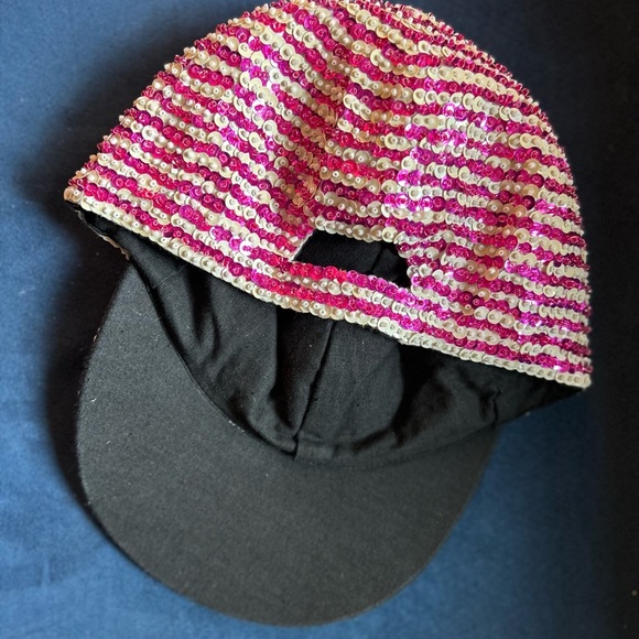 Vintage Pink and White Beaded Hat - Picture 5 of 7